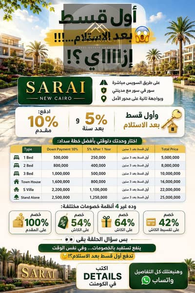 5 Bedroom Villa for Sale in Mostakbal City, Cairo - Sarai-Talala-Taj-City. jpeg 5 Bedroom Villa for Sale in Mostakbal City, Cairo - Sarai-Talala-Taj-City. jpeg