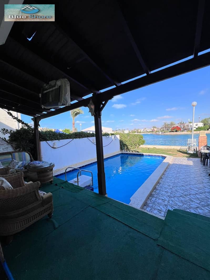 Villa for rent in the North Coast, Marina 5, first row by the lake, area 420m - Bild 2