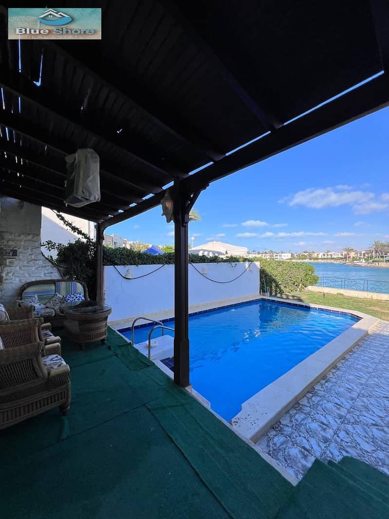 Villa for rent in the North Coast, Marina 5, first row by the lake, area 420m - Bild 4
