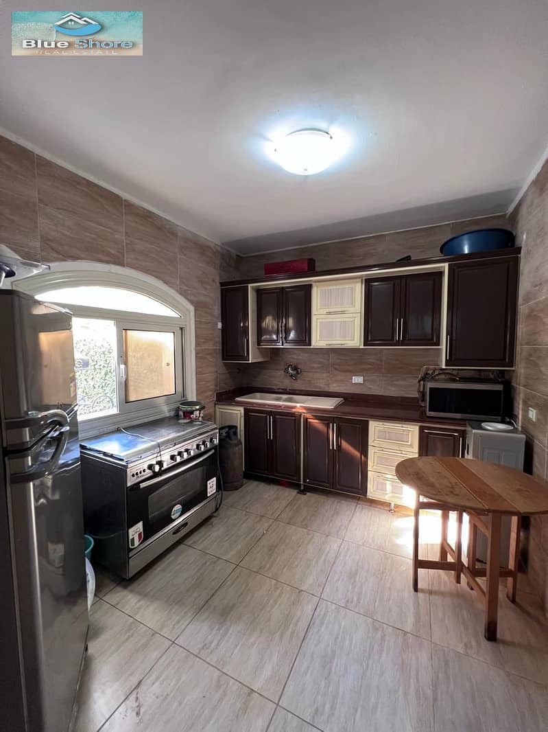 Villa for rent in the North Coast, Marina 5, first row by the lake, area 420m - Fler