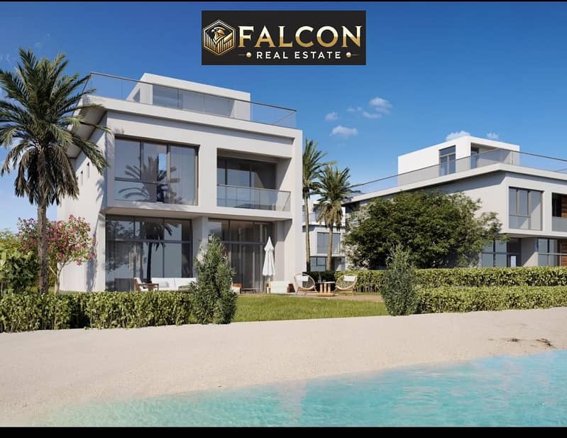 Immediate receipt , super deluxe finishing, lagoon view, apartment for sale in Mazarine next to El Alamein Towers and marina - Vista 3