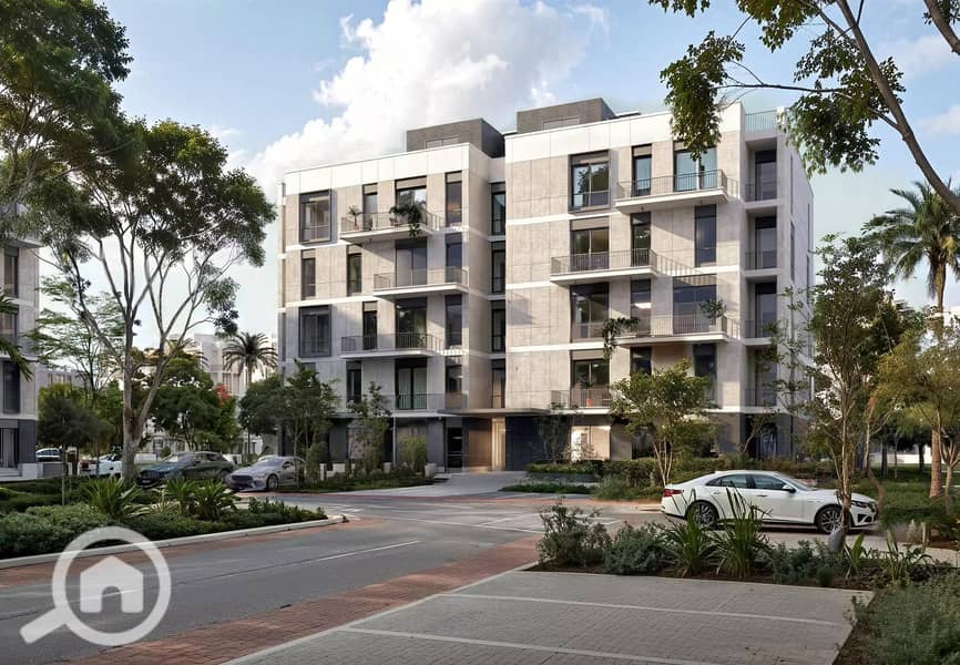 Studio 85m for sale in Compound One 33 (Arkan Palm) with delivery in a year and a half, very close to the 26th of July Axis. - Vista 4