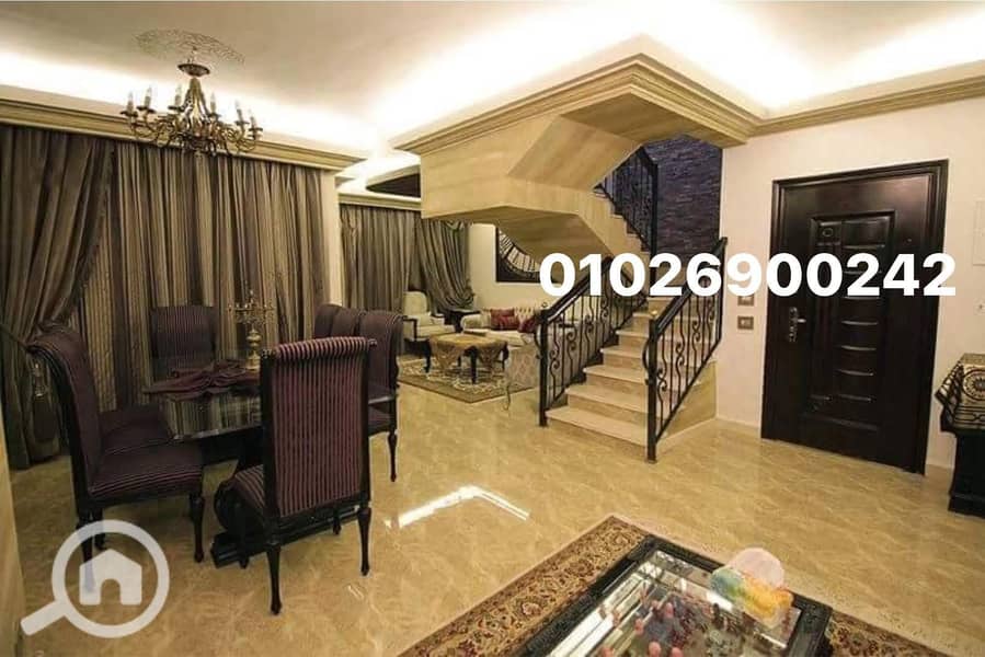 For sale: penthouse (upper duplex) in Al-Yasmeen Villas, First Settlement, New Cairo, near Al-Tas'een Street. - Vista 3