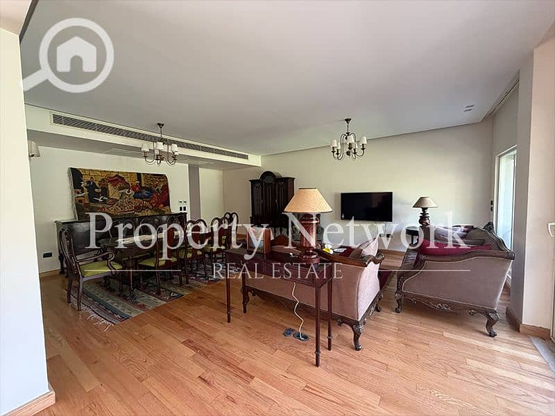 Fully Furnished & Fully Equipped 4BR Standalone Villa 440m | River Walk Compound, New Cairo - Vista 3