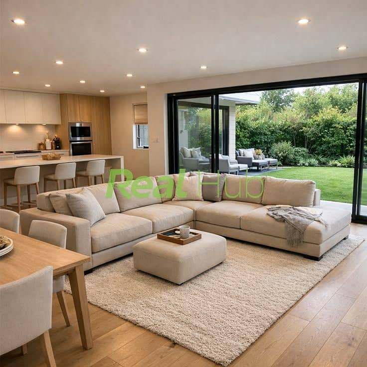 9 Minimalist Living Room with Large Sectional and Backyard Access. jpg