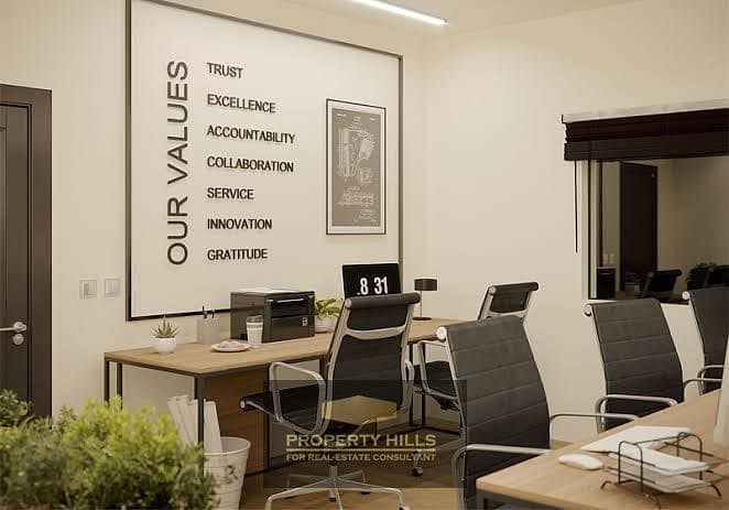 Own a fully finished administrative unit directly on 26 July axis and next to Arkan Plaza. - Vista 2