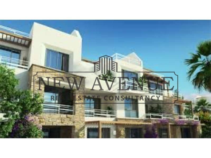 Luxury 2BR Ground Apartment in Encore, Swan Lake El Gouna. Features a private garden, fully finished, overlooking lagoons, developed by Hassan Allam - Vista 5