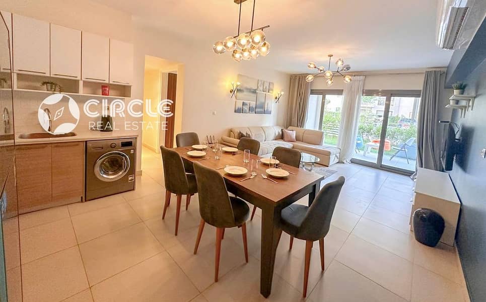 Fully Furnished 95m² 1 Bedroom Chalet With Garden For Rent In Marassi (Marina 2) North Coast With Open View – pohled 4