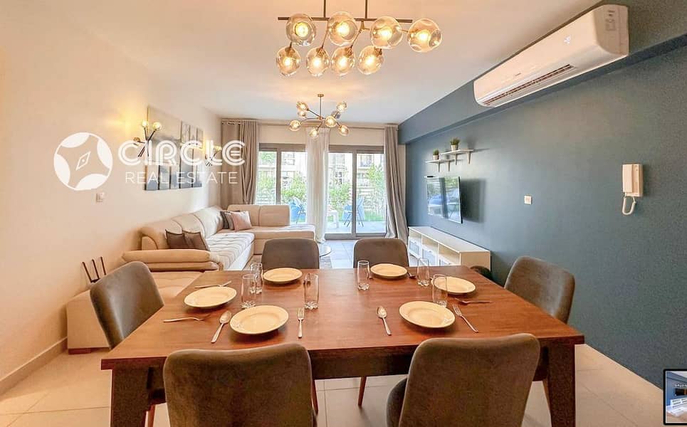 Fully Furnished 95m² 1 Bedroom Chalet With Garden For Rent In Marassi (Marina 2) North Coast With Open View – pohled 6