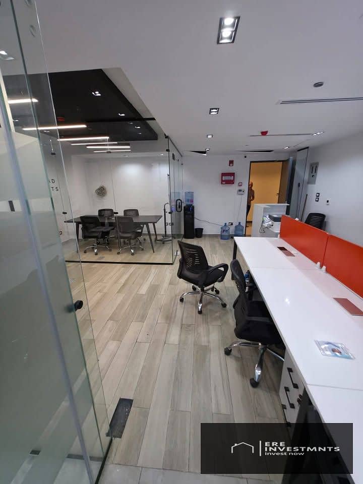 95 sqm administrative office for sale in View Plaza, Saada, next to Hassan Allam. | Installment plans available - Prime Location - Mehr