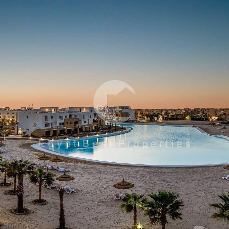 3 BEDROOMS FOR SALE BY HASSAN ALLAN AT EL GOUNA INSTALLMENTS OVER 7 YEARS DIRECT CRYSTAL LAGOON . - Vista 2