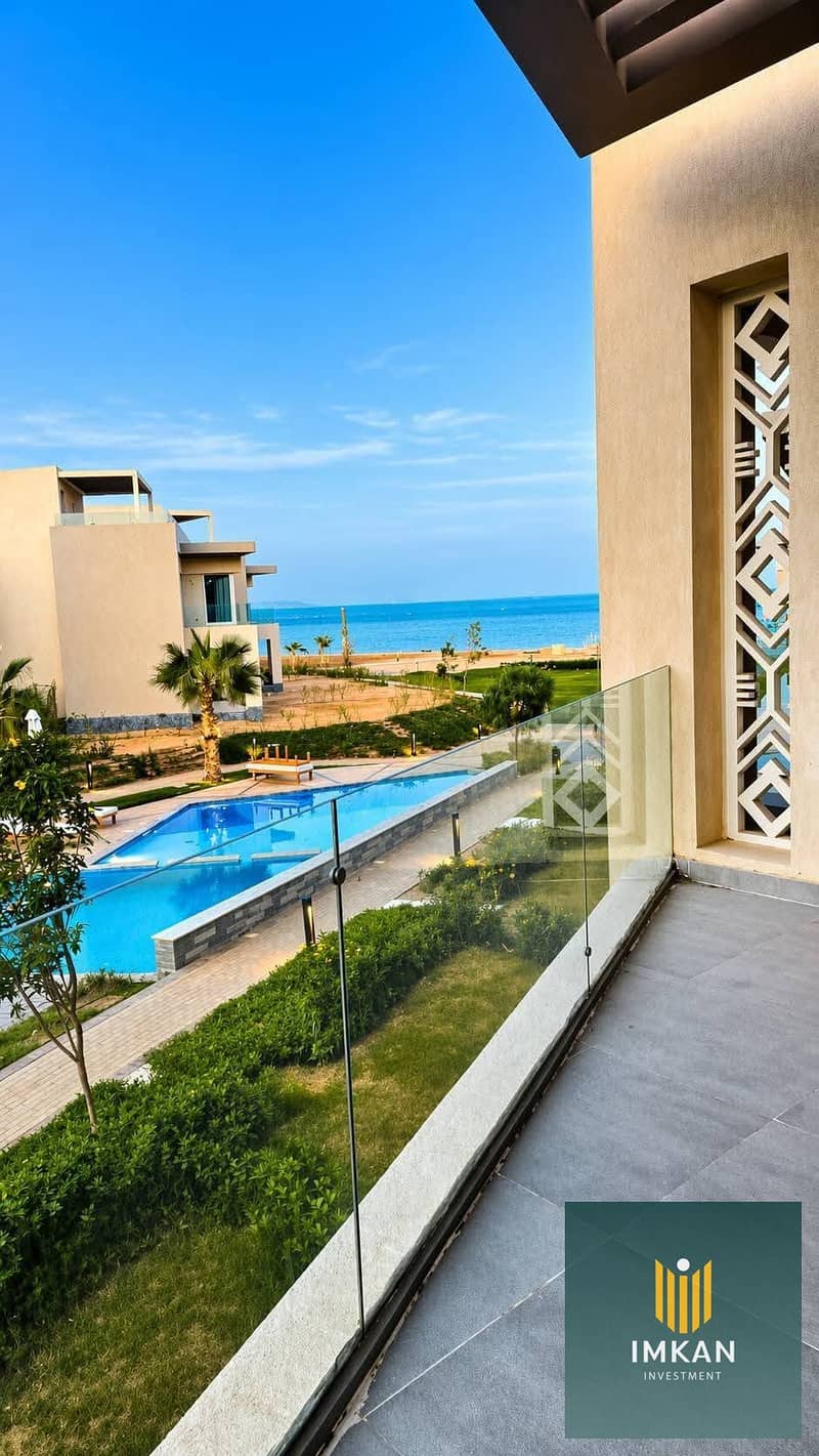 Ready for immediate handover in Ain Sokhna: a 3-bedroom chalet for sale in Boho, finished to a super-luxurious standard, available via installment pla - Aanzicht 3