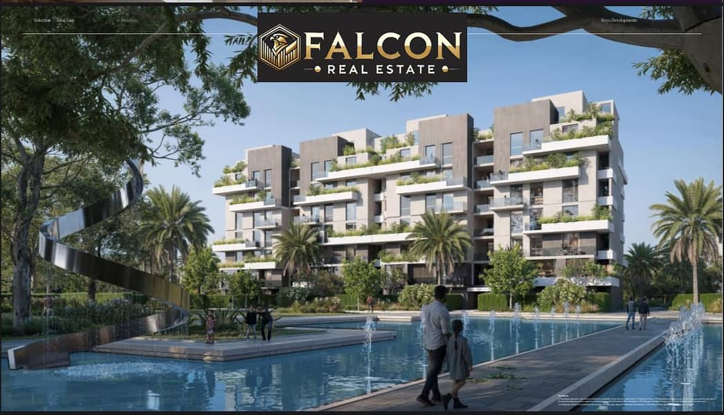 Own a fully finished luxury apartment in Telal East Compound with the lowest down payment and the longest repayment period. - Fler