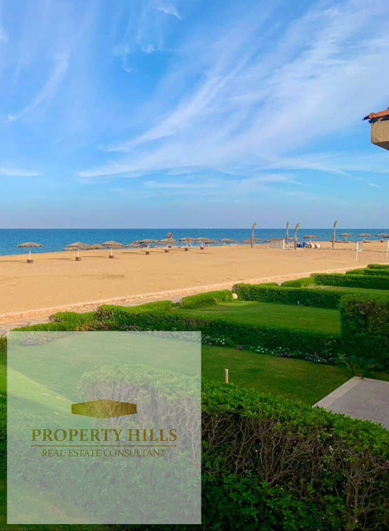 At the lowest price, a double view villa on the sea directly with a swimming pool, finished for sale in the most distinguished location in Ain Sokhna in Tilaq - Ain Sokhna. - Vista 2