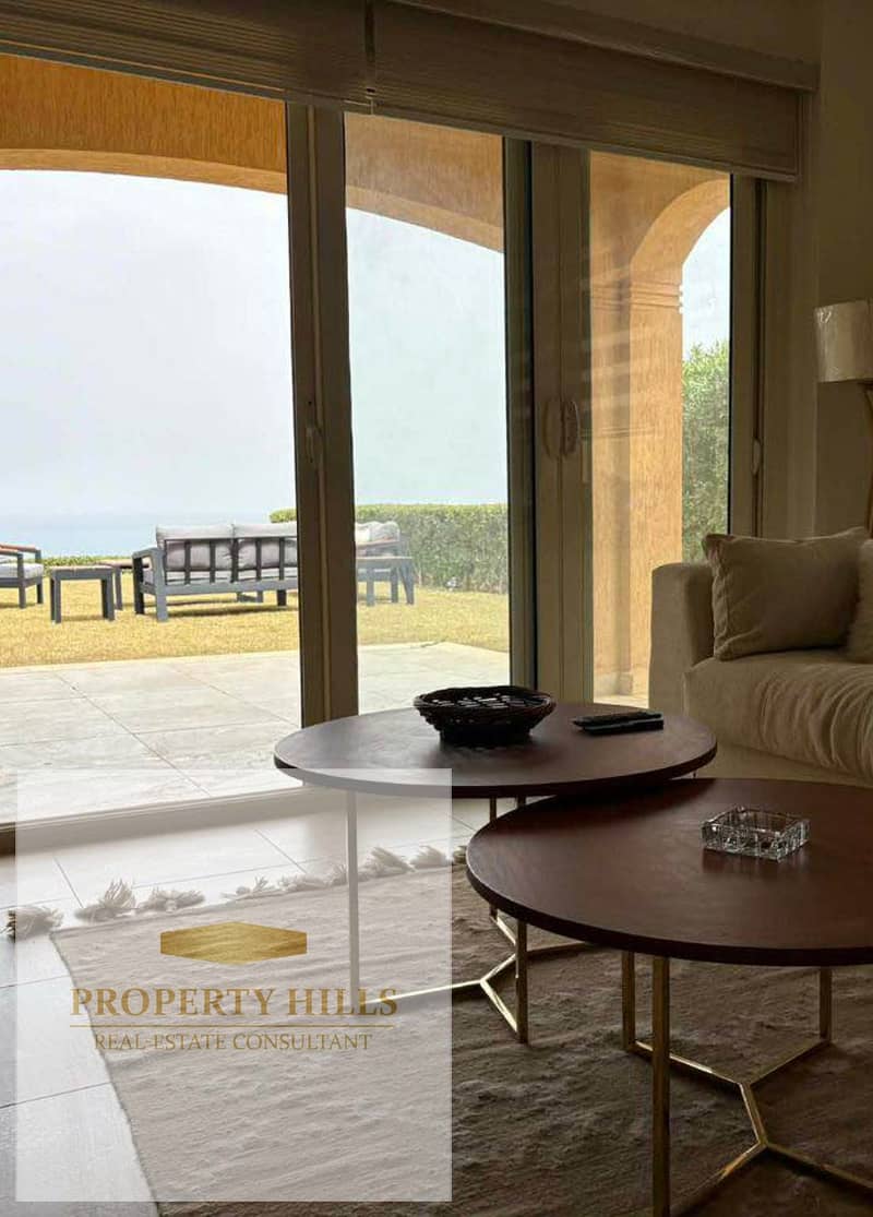 At the lowest price, a double view villa on the sea directly with a swimming pool, finished for sale in the most distinguished location in Ain Sokhna in Tilaq - Ain Sokhna. - Vista 5