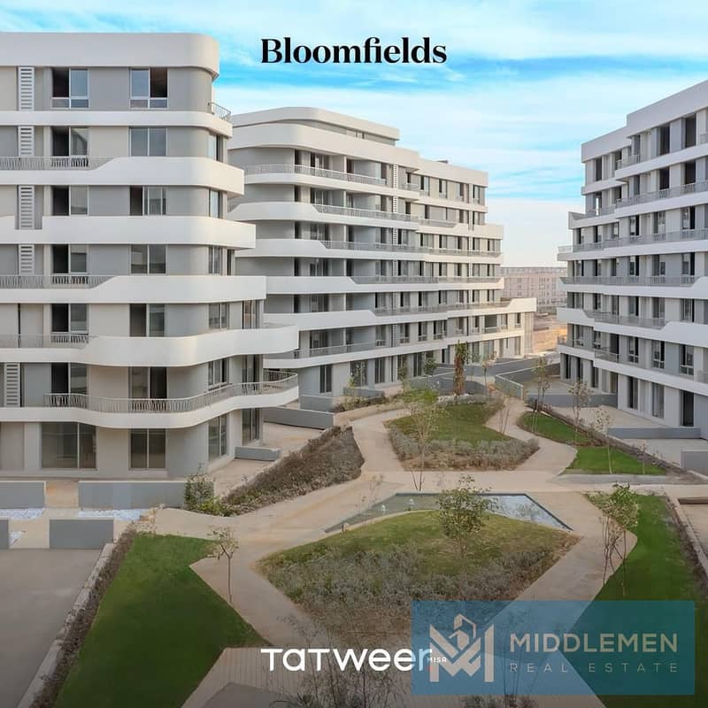 apartment 253m prime location ready to move under market price bloomfields mostakbal city - Vista 2