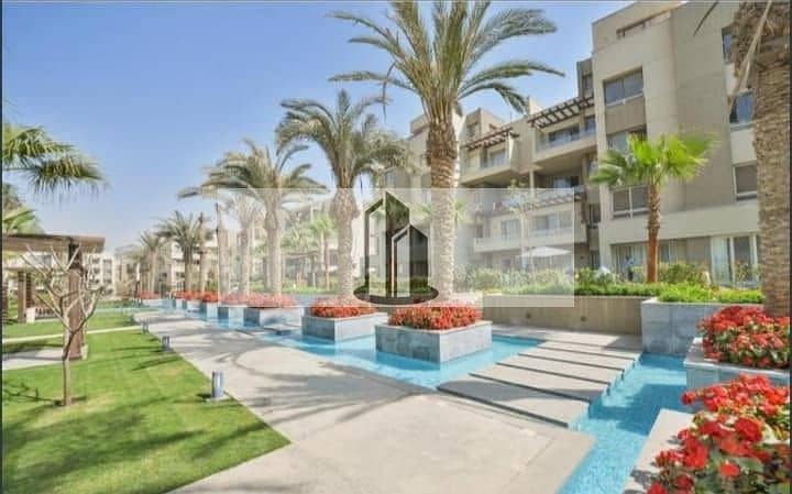 For Sale: Corner Townhouse with a View - A Great Deal in Swan Lake Residence, Giselle, New Cairo - Fler