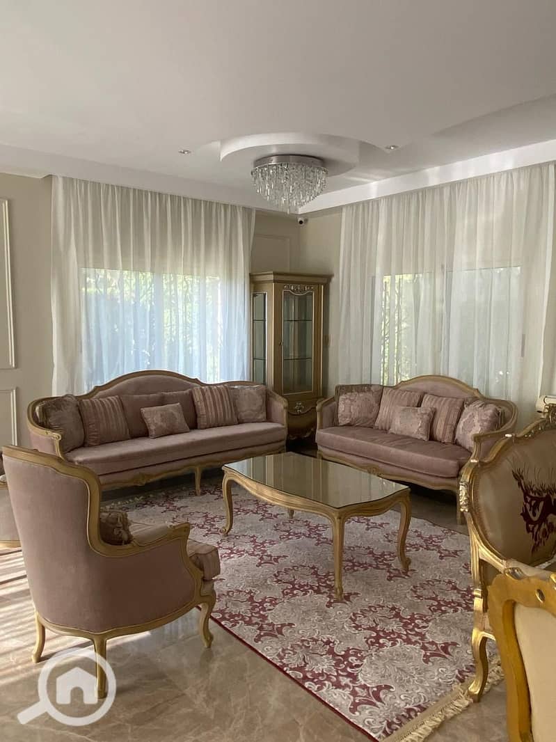 Furnished villa for rent in Al-Rehab, the best location, super luxury, in front of Al-Rehab Club, steps to the commercial market, a rare price for long-term rental. - Vista 4