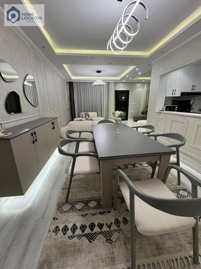 For sale, a duplex, first and second floor, in Al-Banafsaj Villas, New Cairo, with a garden view and an elevator. - Mehr