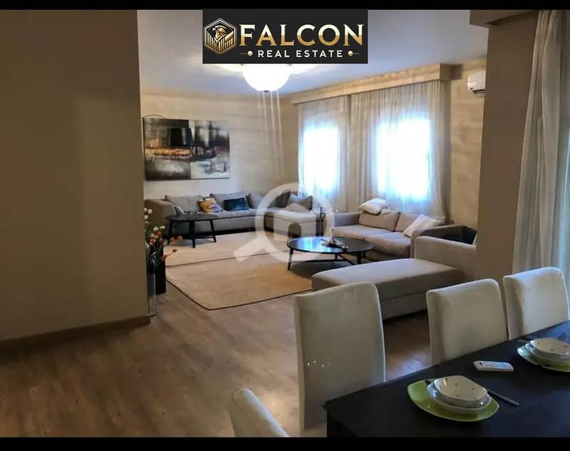With monthly installment of 25k and installments over 10 years, apartment for sale prime location in the New Administrative Capital on the Green River - Fler