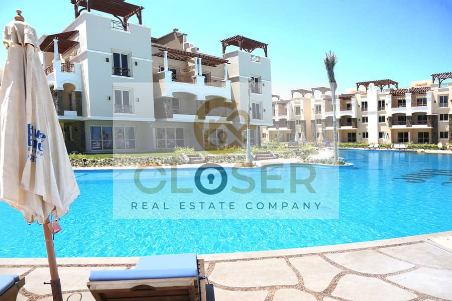 Chalet for sale directly on the sea, immediate occupancy, best layout for 3 bedrooms in Blue Blue Village, Ain Sokhna - Bild 5