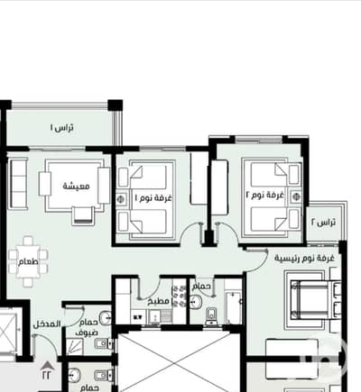 3 Bedroom Apartment for Sale in Madinaty, Cairo - d3ff6bf3-910e-4954-bdfb-d1fa445e1cd9. jpg