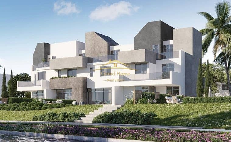 twin house for sale 246m at Rivers tatweer misr at new zayed beside dejoya and lugar and hills of one and jirian and elora and solana west - Widok 2