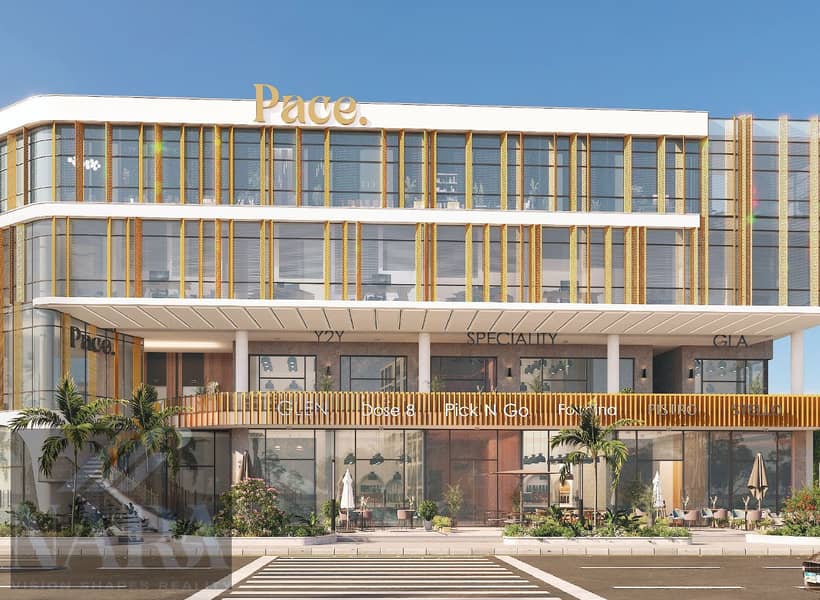 Administrative Office with a Direct Front Facade on Main Al Shabab Street in Pace Mall in Sheikh Zayed - Meer