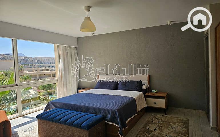 Fully Furnished Chalet with Direct Sea & Pool View | IL Monte Galala Ain Sokhna - Vue 4