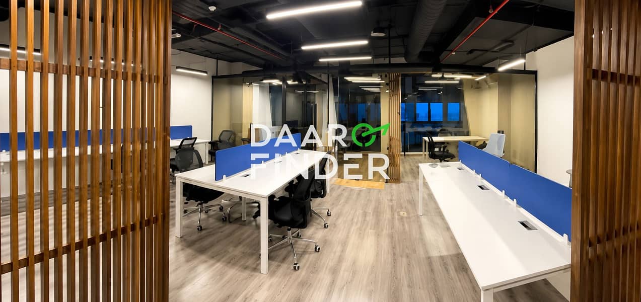 121 SQM Office for Rent in Park Street Sheikh Zayed | Fully Finished with ACs | Plaza View - Vista 4
