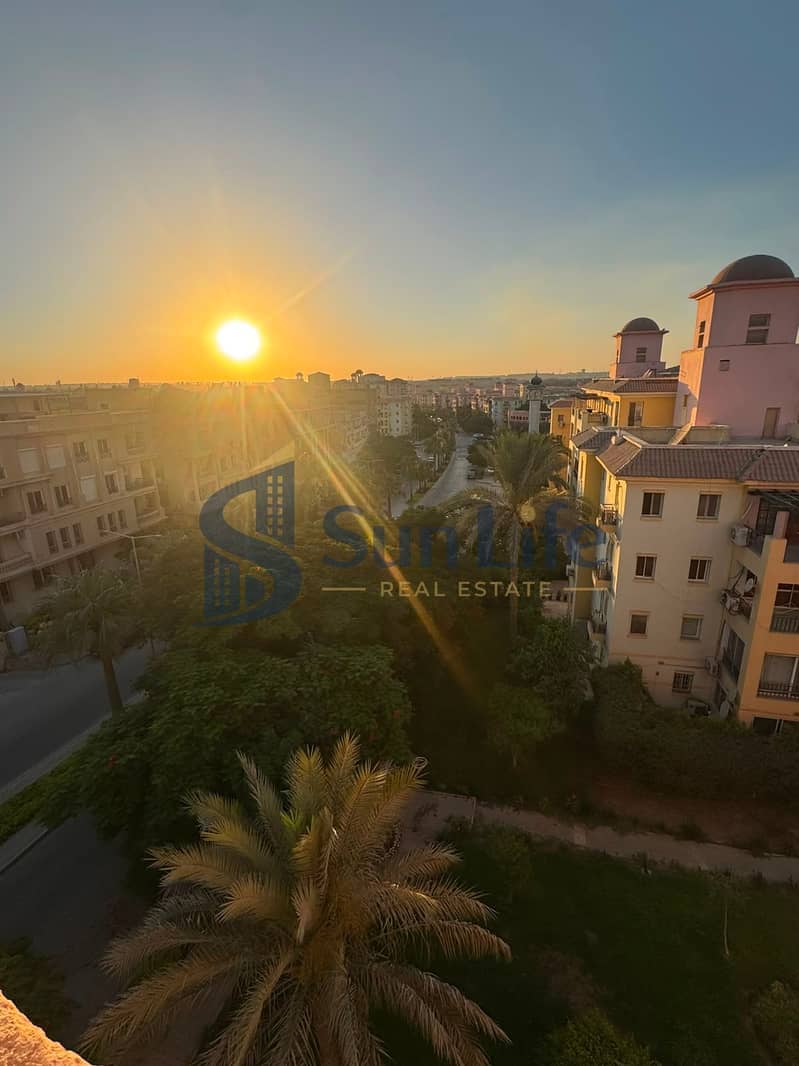 Furnished apartment for rent in Bahgat View,Dreamland. Features a beautiful landscape view. Located behind Media City,near Mall of Egypt, 6th of October - Aanzicht 2