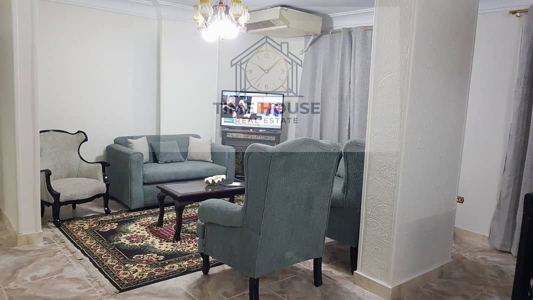 Furnished apartment for rent at a bargain price near Al-Farouq Mosque - fully air-conditioned - Mehr