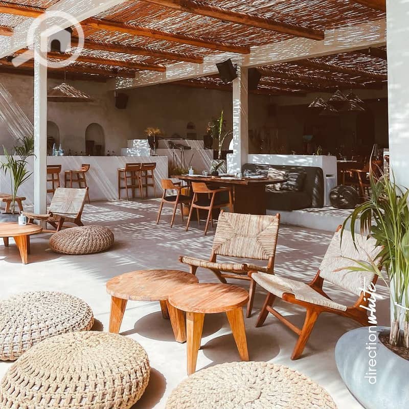 Last Beach Chalet delivery soon Full sea view fully finished ultra-super-lux in Ras El Hekma North Coast at Sea Shore Hyde Park - Vista 6