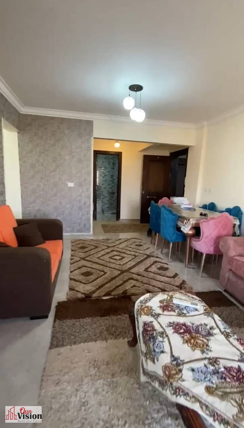 *Apartment for sale furnished corner in the compound Janna Zaied 2* 130m first floor, 3 rooms, 2 bathrooms, main *corner with a strong northern view of Villedg West 'Dora'* - Bild 4