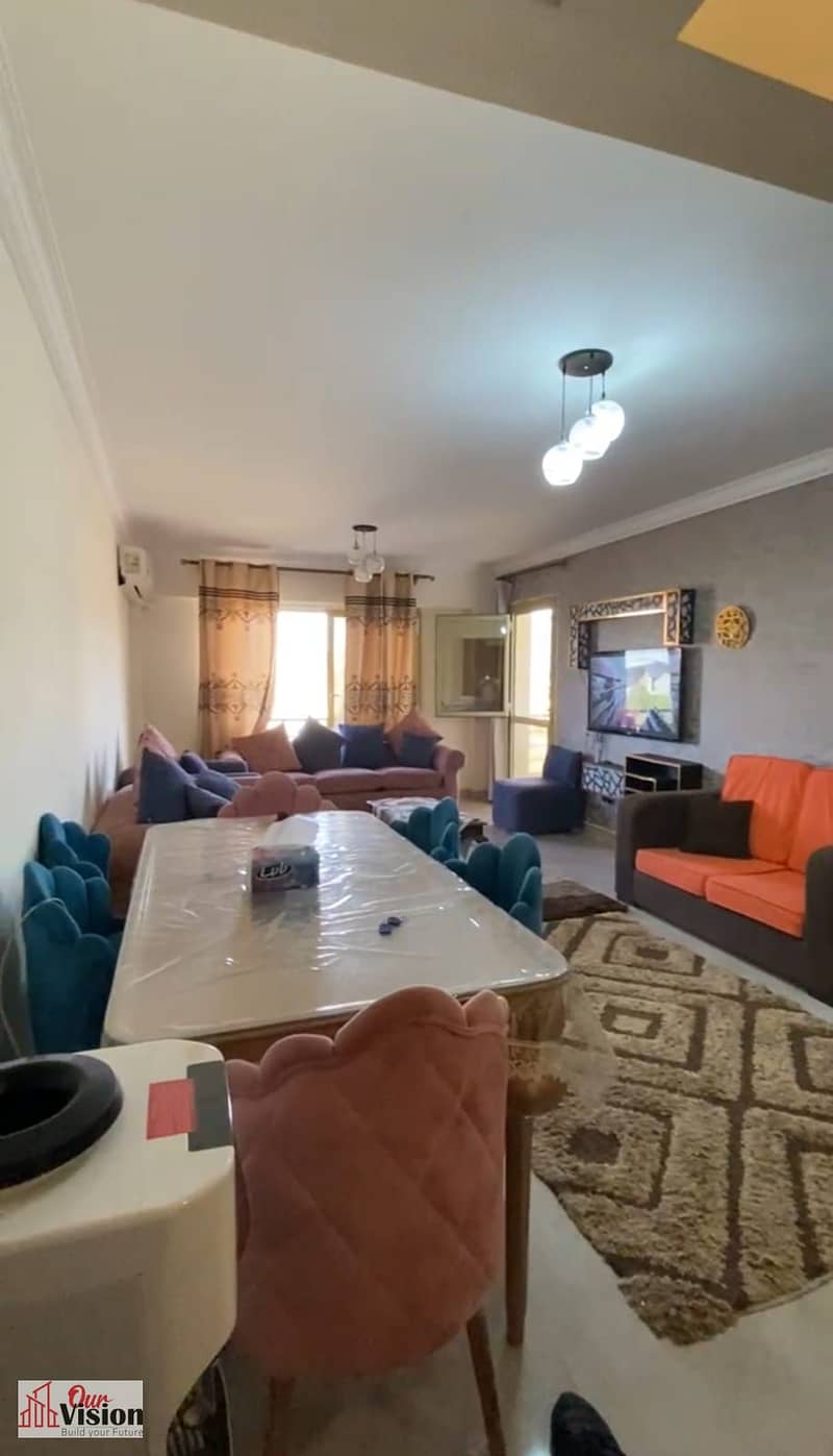 *Apartment for sale furnished corner in the compound Janna Zaied 2* 130m first floor, 3 rooms, 2 bathrooms, main *corner with a strong northern view of Villedg West 'Dora'* - Bild 5