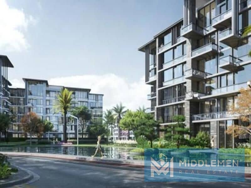 Apartment for Sale 205m Direct on 90 Street Fully Finished with ACs in The View Waterway New Cairo - Widok 3
