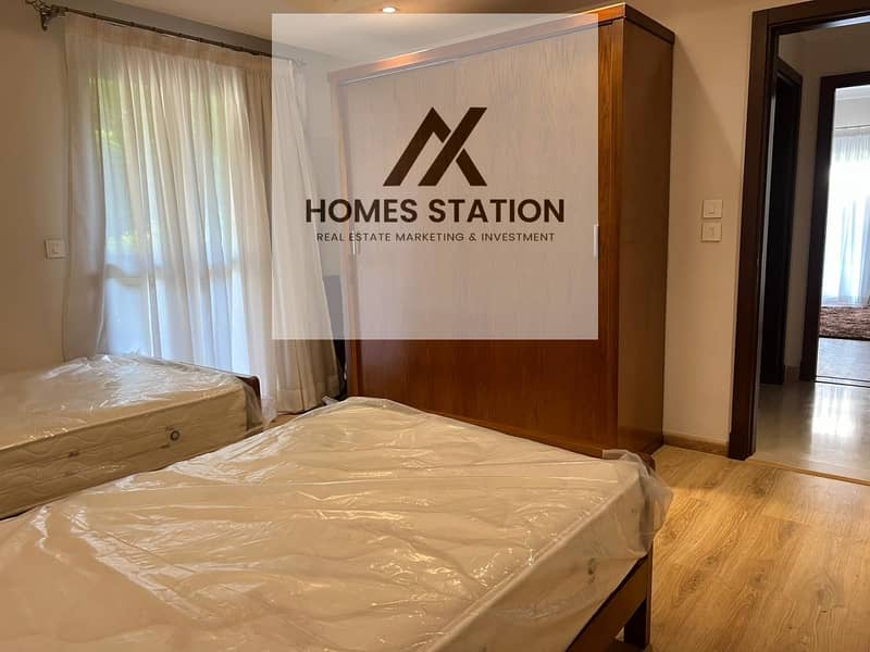 Fully Furnished Apartment with Garden for Rent in Cairo Festival City, New Cairo - Meer