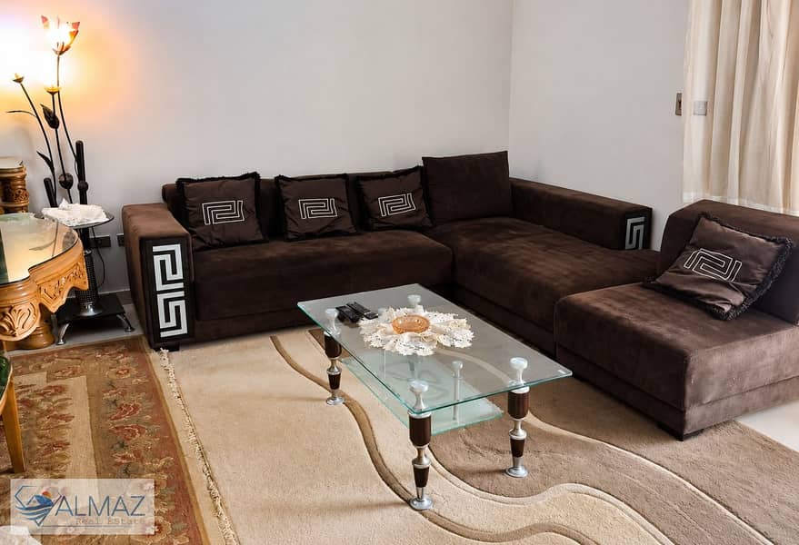 Furnished 150 sq m apartment for rent in Al Banafseg Buildings, First Settlement, near Rehab City, directly on North 90th Street. - Aanzicht 2