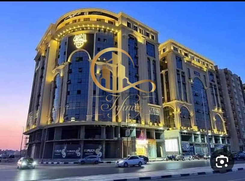 Administrative headquarters for rent with air conditioning only in Al-Hijaz Gran Plaza Tower near the Ring Road, Carrefour, and Fifty Mall, Zahraa Maadi. - Ansicht 2