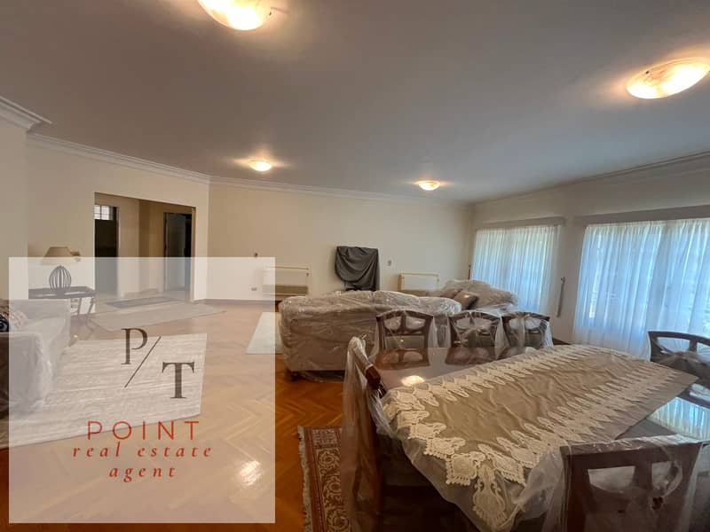 Briar's Maadi furnished apartment for rent, 3 rooms, a living room, 3 bathrooms, and a balcony for rent. - Mehr
