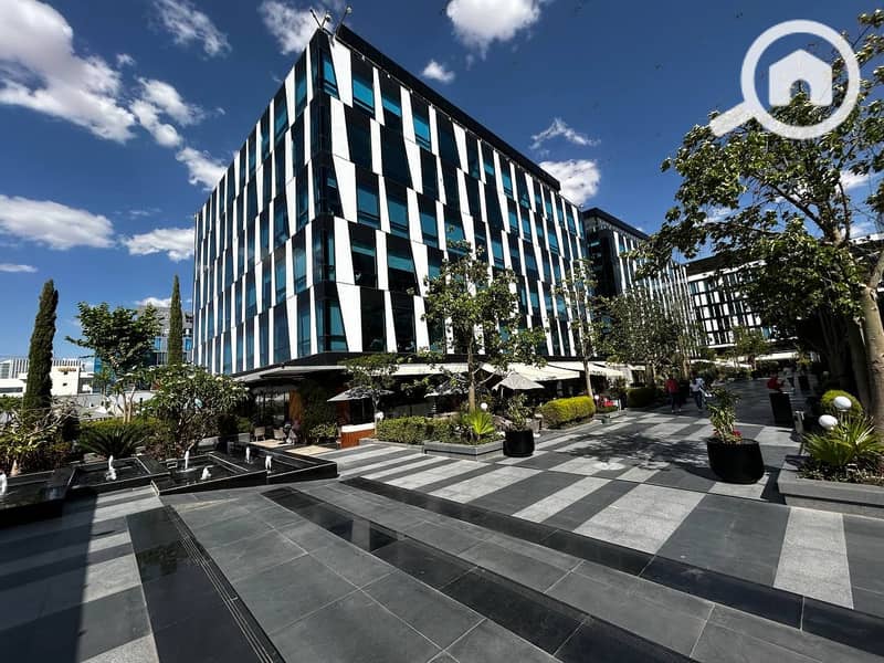 Office Fully finished for rent in park st. 90m el sheikh zayed - Vista 6