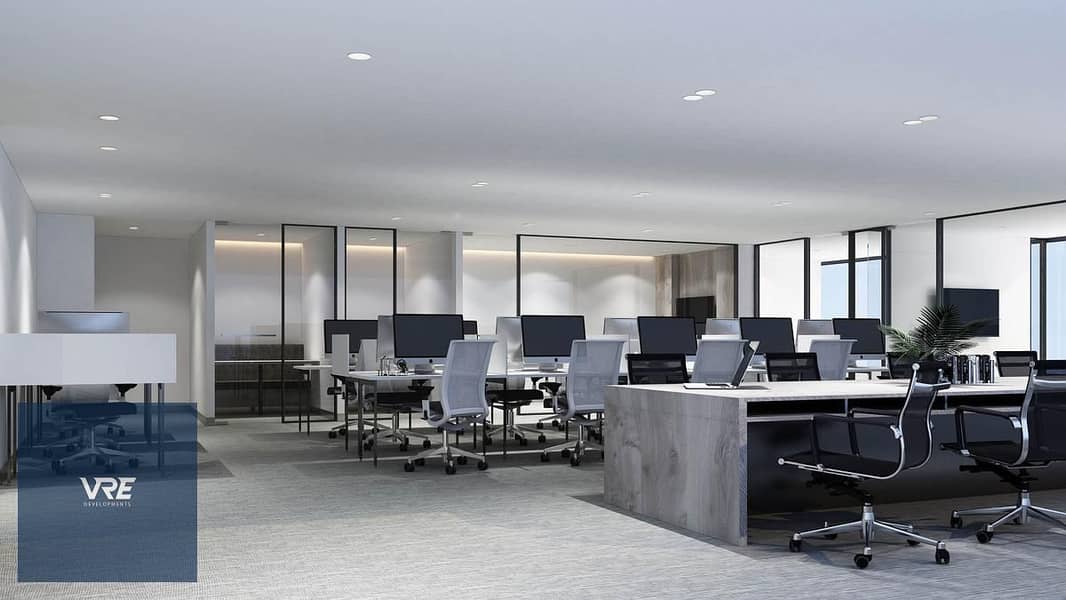 With a 5% down payment, own a fully finished 58-square-meter office in the first integrated medical city in the heart of Shorouk, with installments ov - Aanzicht 2