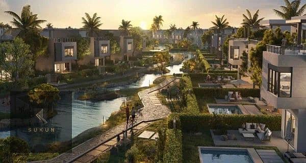 the crown palm hills town house corner pyramids view finished with pool space for elevator redesign with special designs you can own your uniqe villa - Widok 4