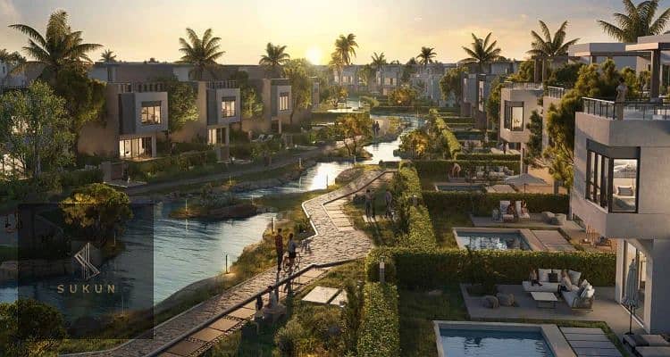 the crown palm hills town house corner pyramids view finished with pool space for elevator redesign with special designs you can own your uniqe villa - Widok 6