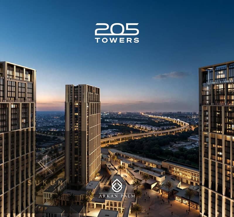 205 arkan palm elsheikh zayed double view mehwar 26 and elbostan office for rent by amazing location you can start your company now just call me - Altro