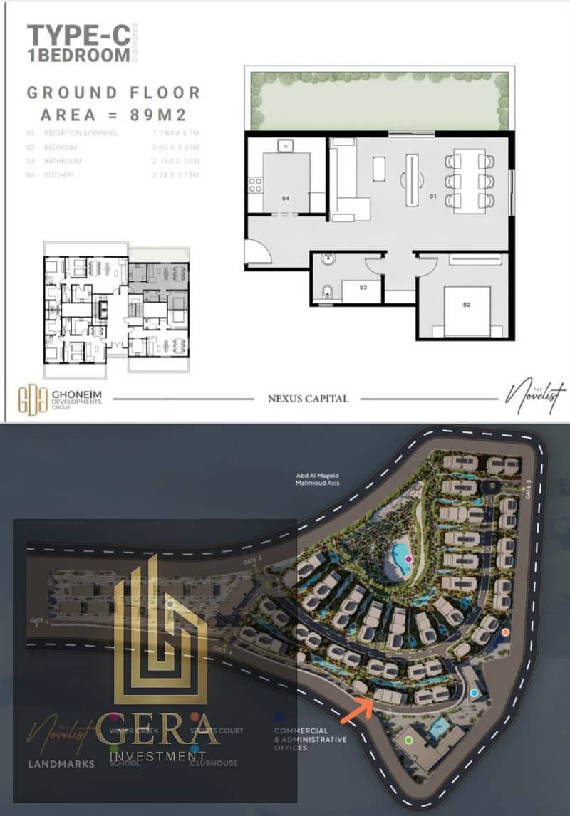 Garden Apartment for Sale in The Novelist | 89 sqm + 32 sqm Garden | Free Parking & Clubhouse - Widok 2