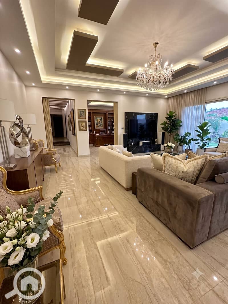 Apartment for Sale in Banafseg Villas – First Settlement | 250 sqm | 1st Floor | Garden View | Custom Finishing - Vista 2