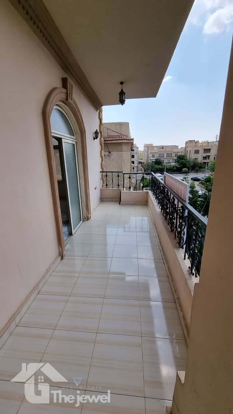 Apartment for rent in the Second District, New Cairo, suitable for residential or administrative purposes. - Aanzicht 3