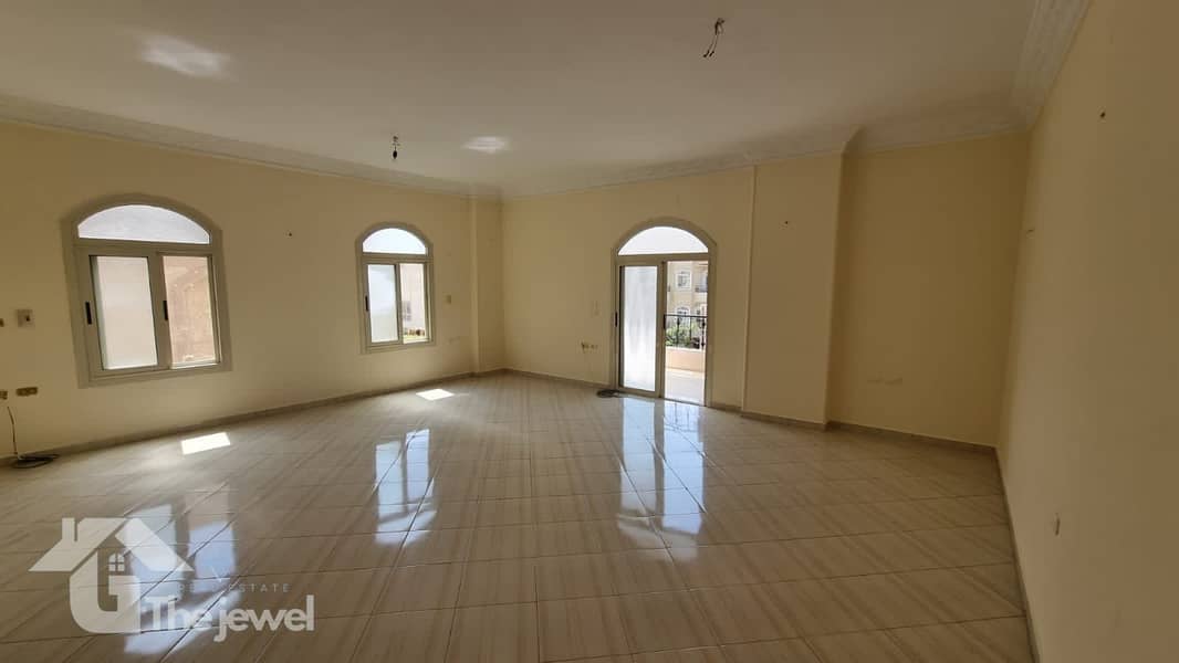 Apartment for rent in the Second District, New Cairo, suitable for residential or administrative purposes. - Meer
