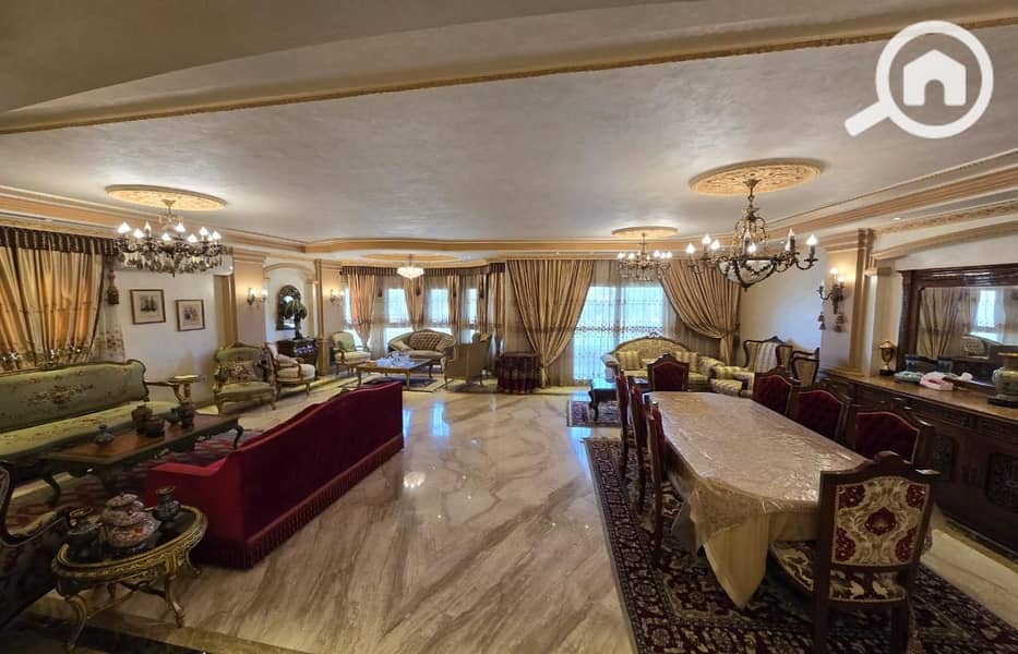 Apartment for Sale in Al Banafseg 7 Villas, New Cairo – Super Lux Finishing & Wide Garden View - Vista 2